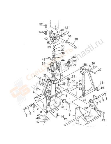 Fig. T1510-01a0 Clamshell Bucket