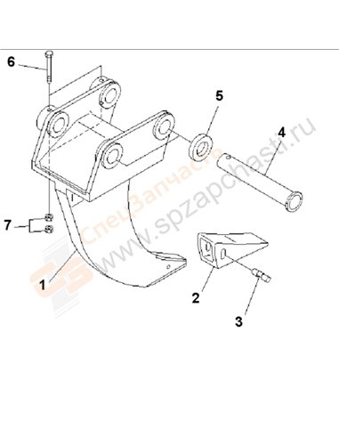 Fig. T1510-01a7 Single Shank Ripper