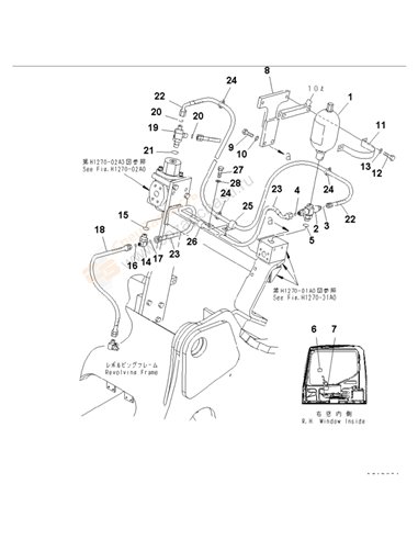 Fig. T1920-01a1a Breaker Adapter (For Nippon Pneumatic)(204024-)