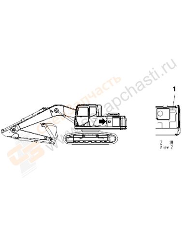 Fig. U0550-01a2 Plate (Air Cleaner Double Element) (Spanish)