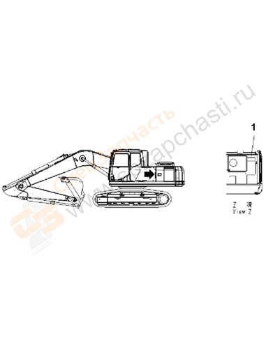 Fig. U0550-01a3 Plate (Air Cleaner Double Element) (Arabic)