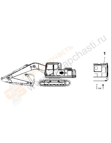 Fig. U0550-01a6 Plate (Air Cleaner Double Element) (Chinese)