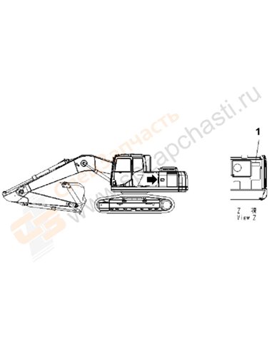 Fig. U0550-01a8 Plate (Air Cleaner Double Element) (French)(205779-)