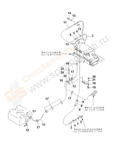 Fig. W1112-02a0 Pre Heater (Fuel And Wiring) (Cold Weather A Spec.)(202230-)