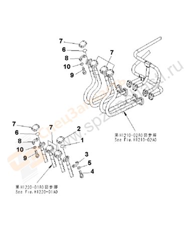 Fig. W1200-01a0 Blind Parts (Body)