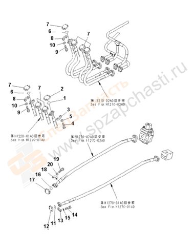 Fig. W1200-01a1 Blind Parts (Body) (1 Actuator)