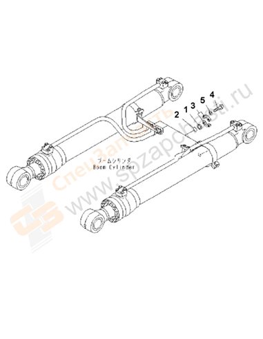 Fig. W1202-01a0 Blind Parts (Boom Cylinder)