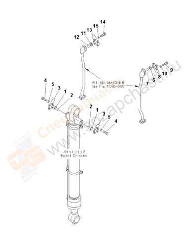 Fig. W1203-01a1 Blind Parts (Arm) (1 Actuator)