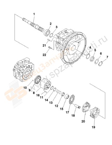 Fig. Y1600-03a0 Main Pump (3/11)