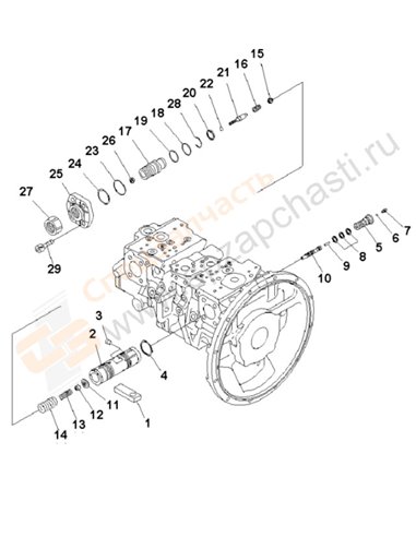 Fig. Y1600-04a0 Main Pump (4/11)