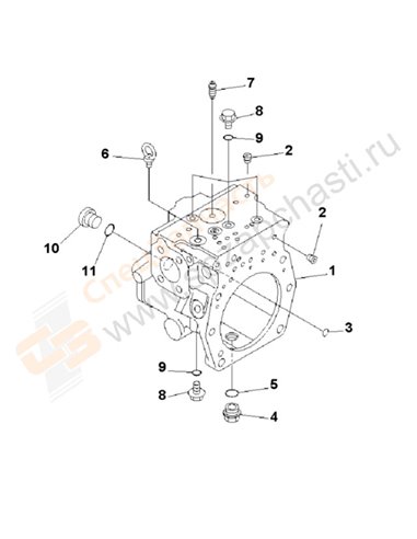 Fig. Y1600-06a0 Main Pump (6/11)