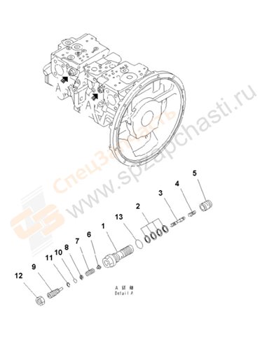 Fig. Y1600-10a0 Main Pump (10/11)