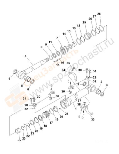 Fig. Y1620-01a0 Boom Cylinder