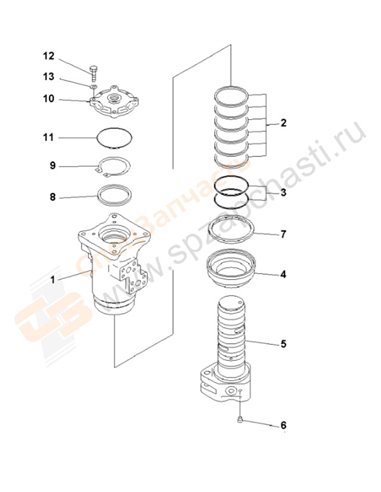 Fig. Y1627-01a0a Swivel Joint(250732-)