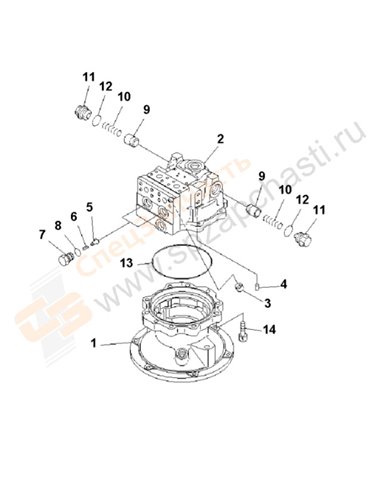 Fig. Y1640-01a0 Swing Motor (1/3)