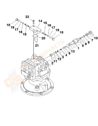 Fig. Y1640-03a0 Swing Motor (3/3)