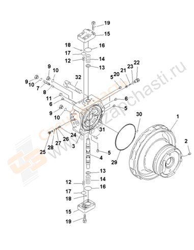 Fig. Y1641-01a0 Travel Motor (1/3)