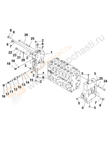 Fig. Y1662-07a0 Main Valve (1-Actuator) (7/19)