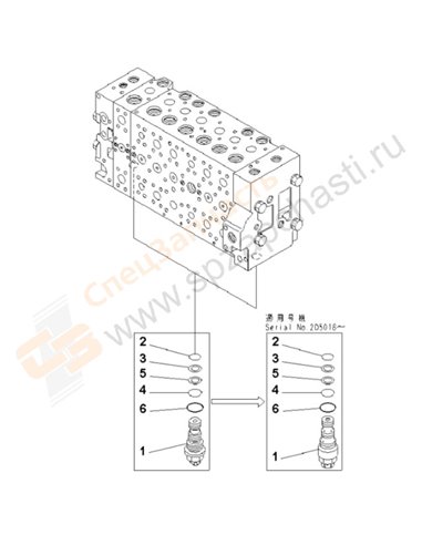 Fig. Y1662-08a0 Main Valve (1-Actuator) (8/19)