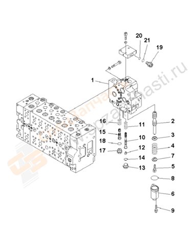 Fig. Y1662-13a0 Main Valve (1-Actuator) (13/19)