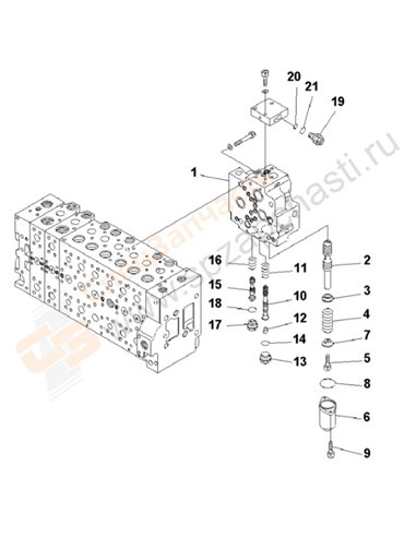 Fig. Y1664-13a0 Main Valve (2-Actuator) (13/21)