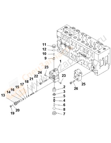 Fig. Y1664-16a0 Main Valve (2-Actuator) (16/21)