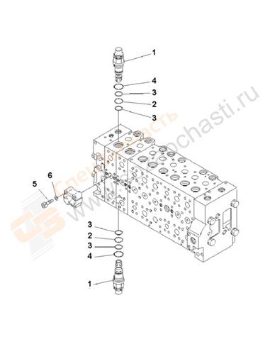 Fig. Y1664-20a0 Main Valve (2-Actuator) (20/21)