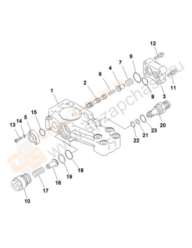 Fig. Y1679-11a0 Burst Valve (For Boom Cylinder) (For Arm Crane)