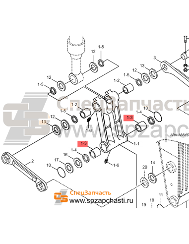 Втулка 61KH-83820 / 61Q6-04190 / (120x140x130) ориг