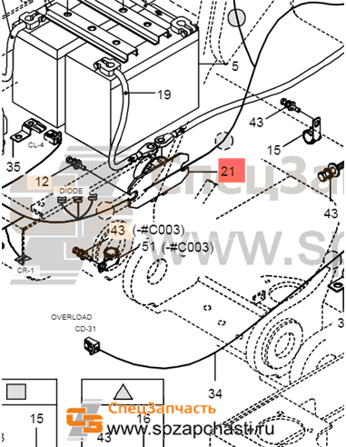 Реле 21QA-70011/E122-1502/21QA-70010 (AFM)