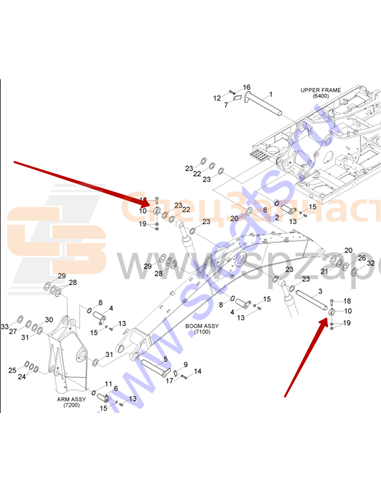 Стопорный палец 61Q6-00350 ориг